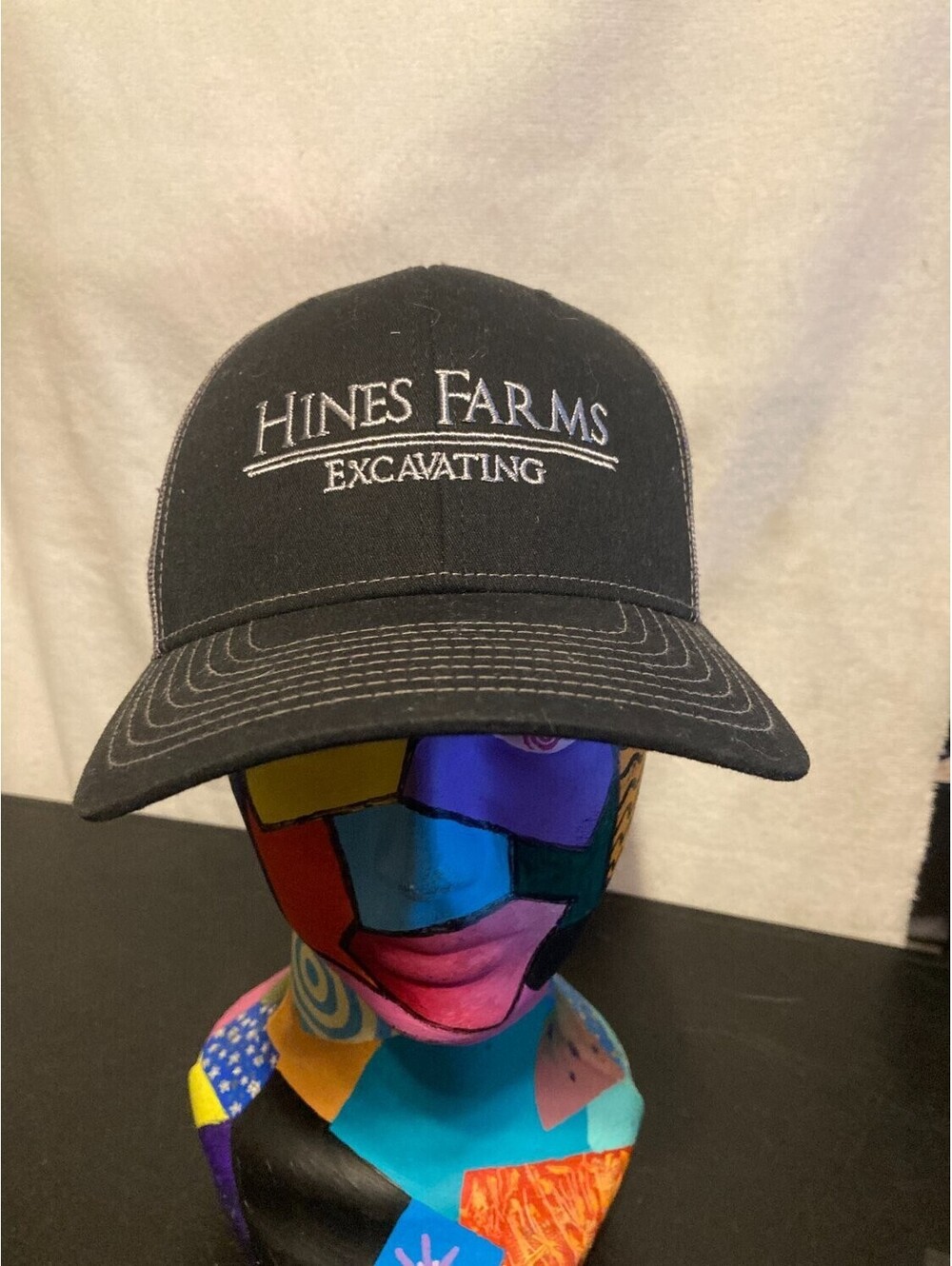 Richardson 112 Trucker Hat Hines Farms Excavating Embroidered Snapback Cap